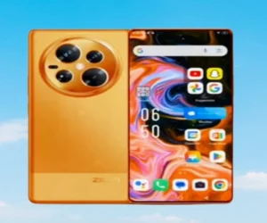 Infinix Zero 50 5G smartphone front and back view with AMOLED display and 5G features