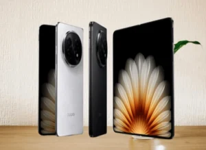 Oppo Find N5 foldable smartphone open and folded design