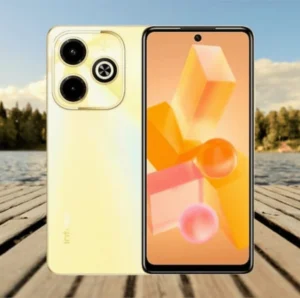 Infinix Hot 40i front and back design with 5000mAh battery and 50MP camera