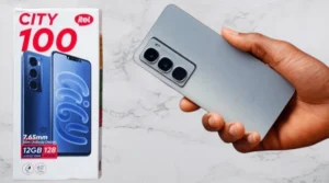 Itel City 100 budget smartphone with large battery and modern design