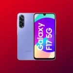 Samsung Galaxy F17 5G smartphone stylish design with powerful performance and long battery life