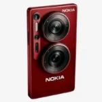 Nokia P Lite 2025 front and back view – large display and multi-camera setup