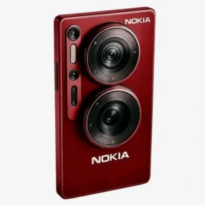 Nokia P Lite 2025 front and back view – large display and multi-camera setup