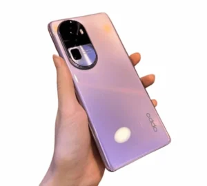OPPO Reno10 Pro Plus 5G smartphone front and back view with specs