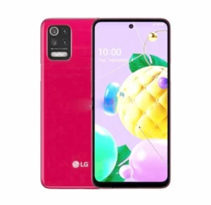 LG Q52 smartphone displaying features, camera, and battery performance