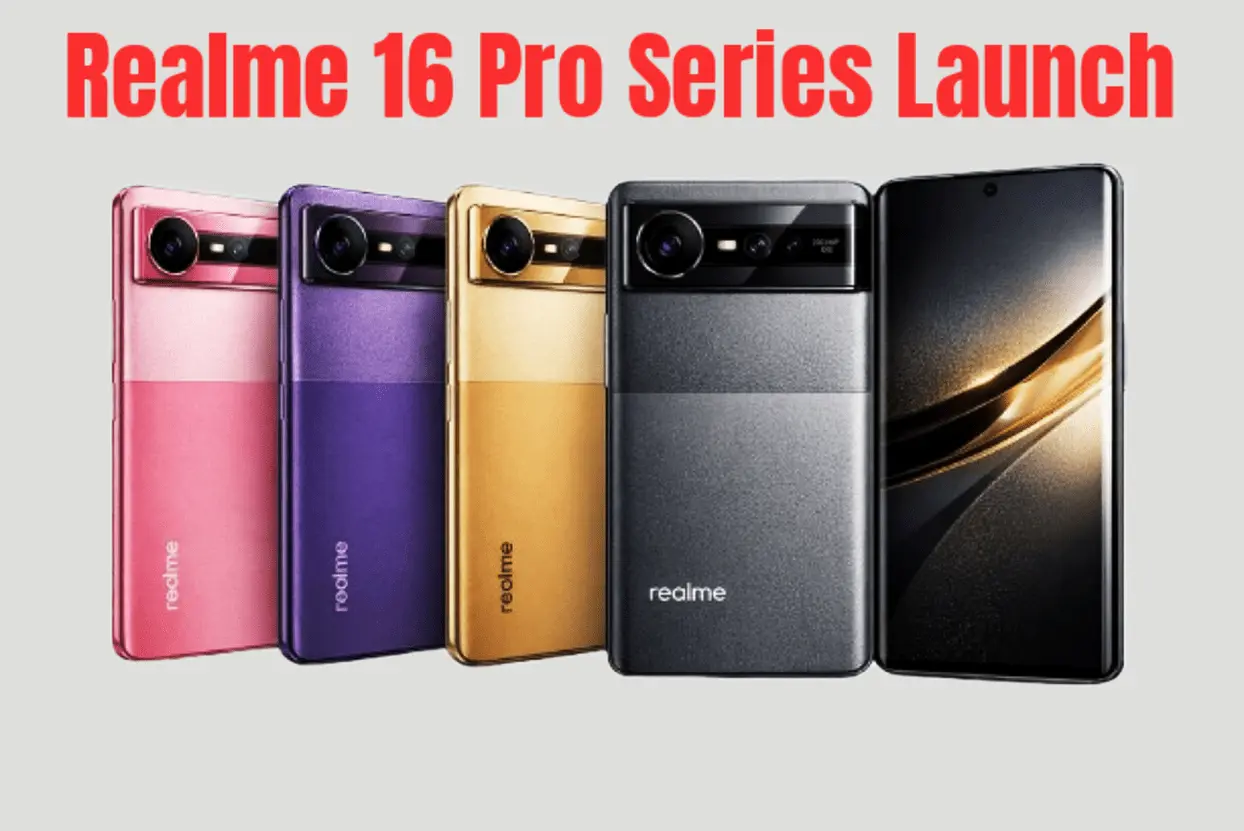 Realme 16 Pro Series smartphone with sleek dual-tone design, 200MP camera and 1.5K OLED display