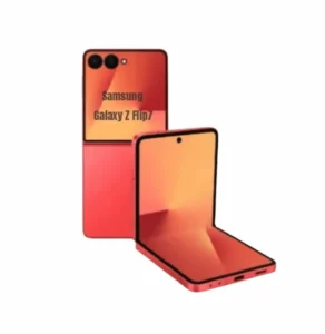 Samsung Galaxy Z Flip7 with foldable display, powerful camera, long battery life, and sleek design
