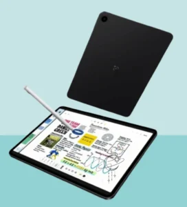 OnePlus Pad Go 2 tablet front and back view showing slim design, large display, and detachable keyboard